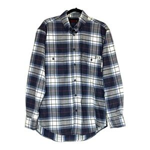 Wolverine Men’s Medium Flame Resistant Shirt Fire Zero Flannel HRC 2 Plaid
